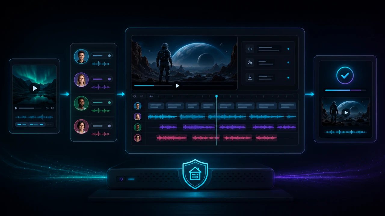 VANIV Studio Multi-Voice-Dubbing Workflow für Videos mit mehreren Sprechern