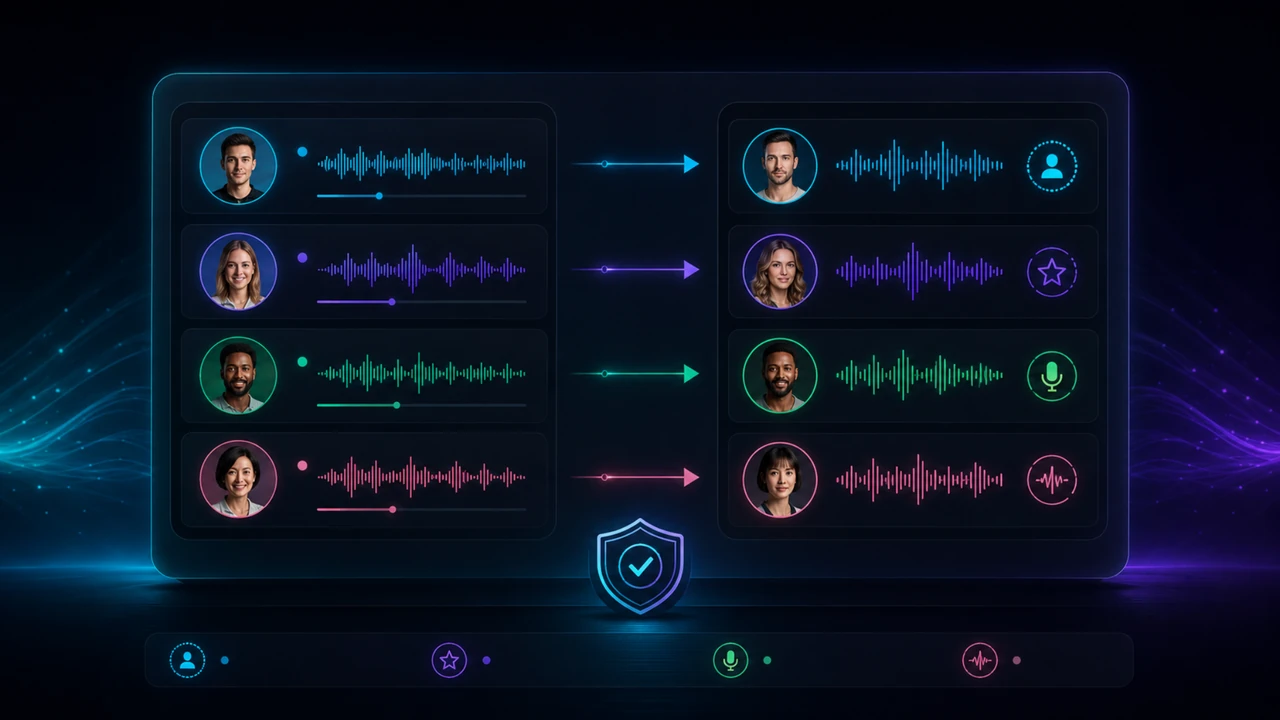 Sprechererkennung und Stimmenzuordnung für lokales Multi-Voice-Dubbing in VANIV Studio