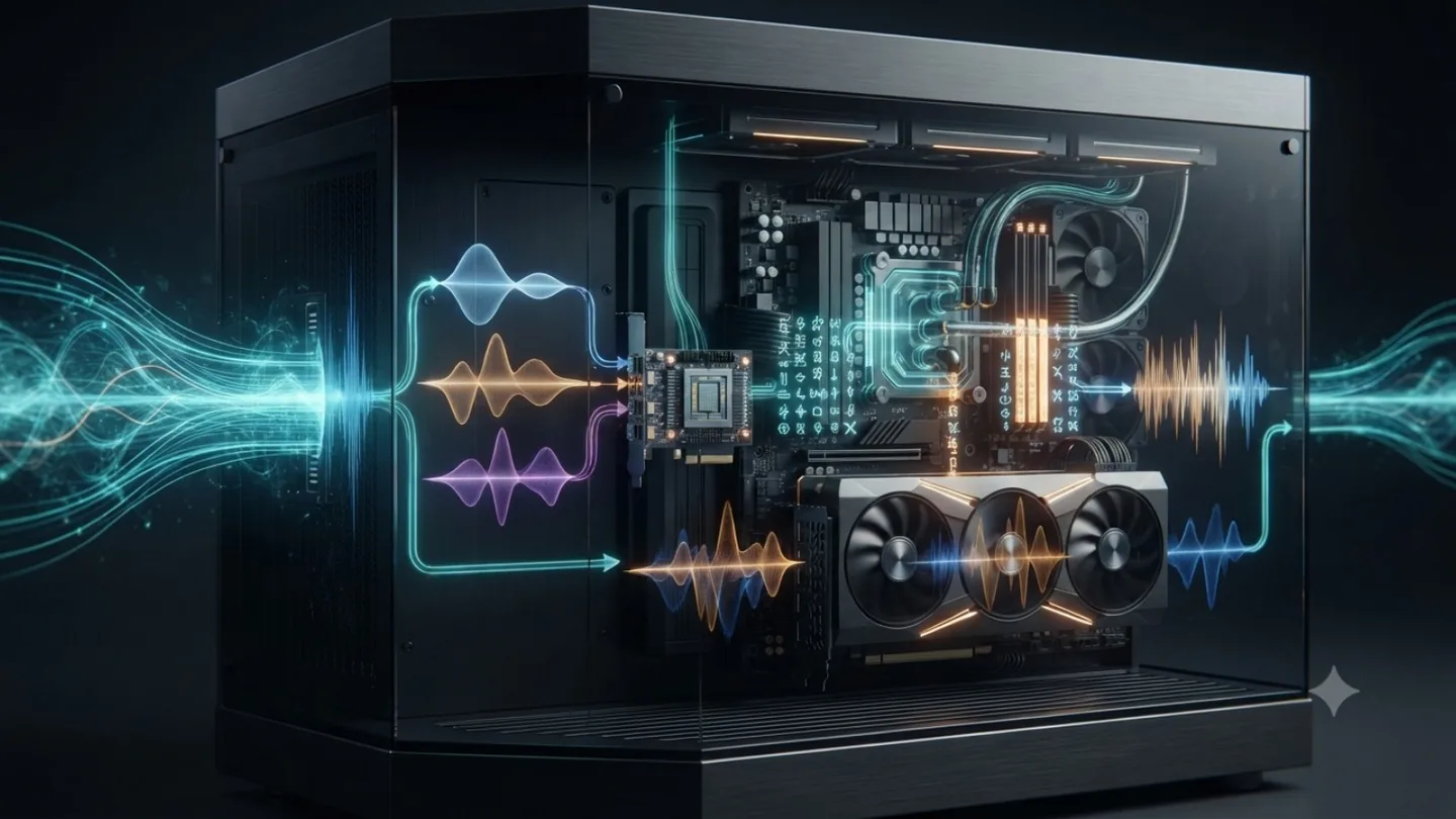 Lokaler Video-Dubbing-Workflow mit mehreren Stimmen, CPU, KI-Beschleuniger und GPU